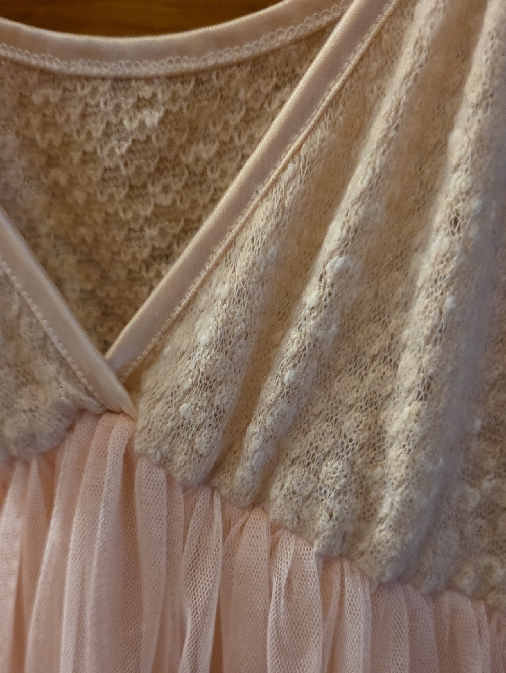 Princess Delicate Pink Lace & Tulle Chemise Nightgown - Picture 2 of 4